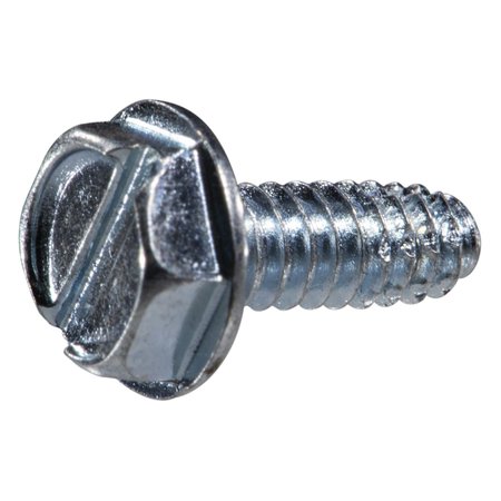 MIDWEST FASTENER Sheet Metal Screw, #6 x 3/8 in, Zinc Plated Steel Hex Head Hex Drive, 45 PK 931705